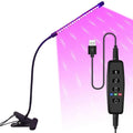 LED Plant Growth Light with 10 Levels Adjustable Brightness Full Spectrum 3H/9H/12H Timed Indoor Garden Vegetable Growth Light