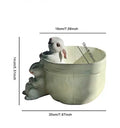 DecorBites™ Lovely Rabbit Garden Flowerpot for Balcony Simulation and Garden Decor