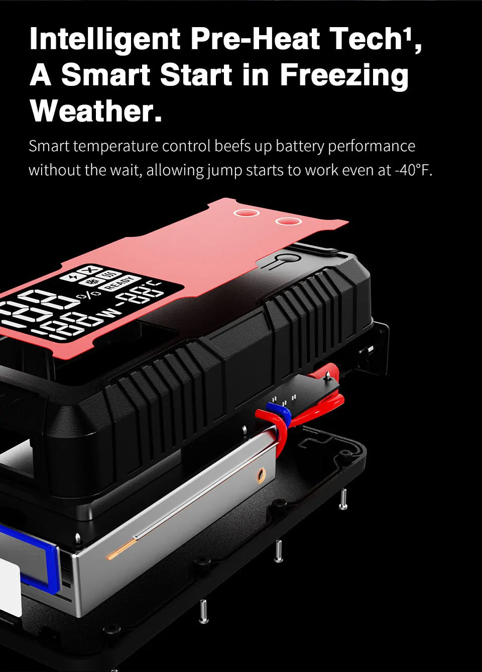 GOOLOO 4000A 12V Charger External Battery Booster 24000mah Car Jump Starter Car Battery PD100W Fast Charging Portable Power Bank