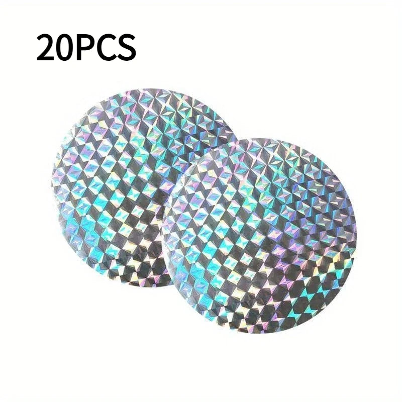 20 Pcs Reflective Bird Repellent Sticky Tape | Effective Pigeon Scare Tool for Garden and Farm
