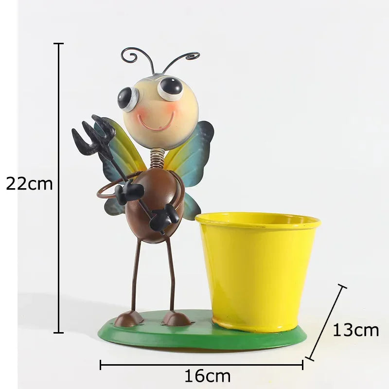DecorBites™ Ants Gardener Vase: Creative Plant Pots for Aesthetic Room Decor