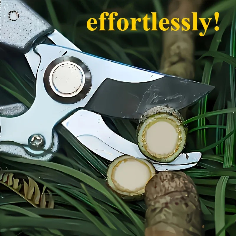 This gardening shear is super easy to use! A good helper for gardening, worry-free and practical gardening hinge and gardening