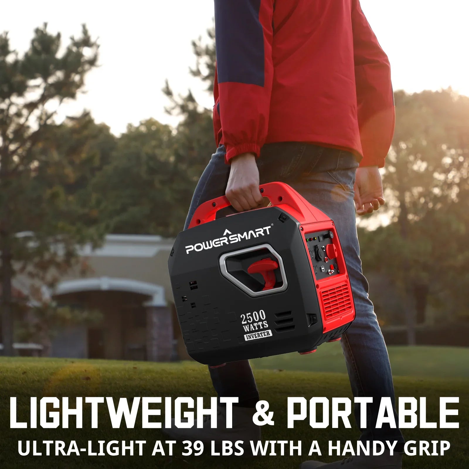 2500W Quiet Inverter Generator Gas Portable RV Camping Home Backup EPA