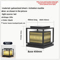 DecorBites™ LED Garden Light: Modern Galvanized Street Lamp for Outdoor Landscapes