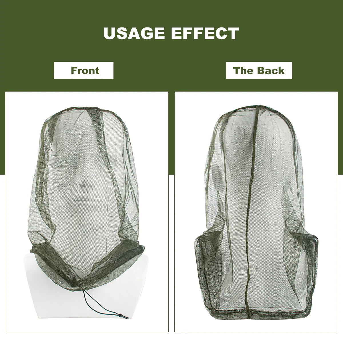 Ultra Large Mosquito Head Net | Premium Insect Face Protector for Outdoor Camping