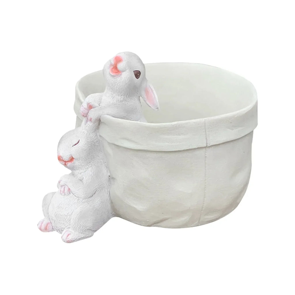 DecorBites™ Bunny Succulent Planter Pot for Garden and Patio Decor