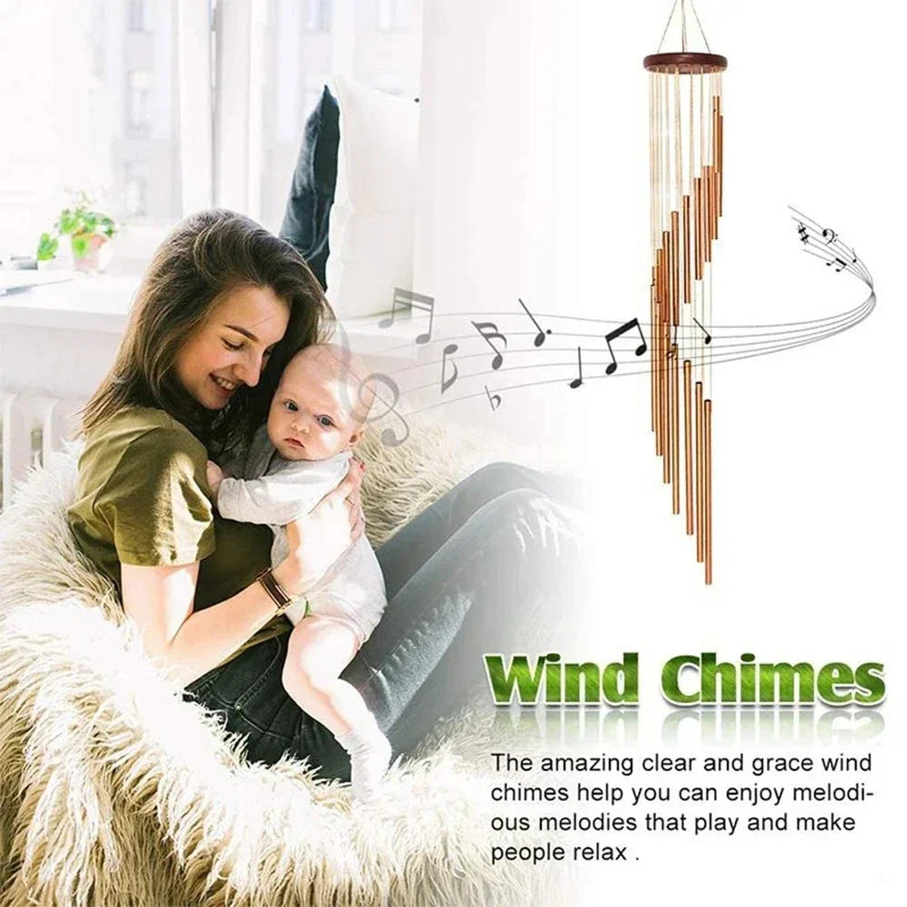 12-Tube Aluminum Wind Chimes for Garden and Patio