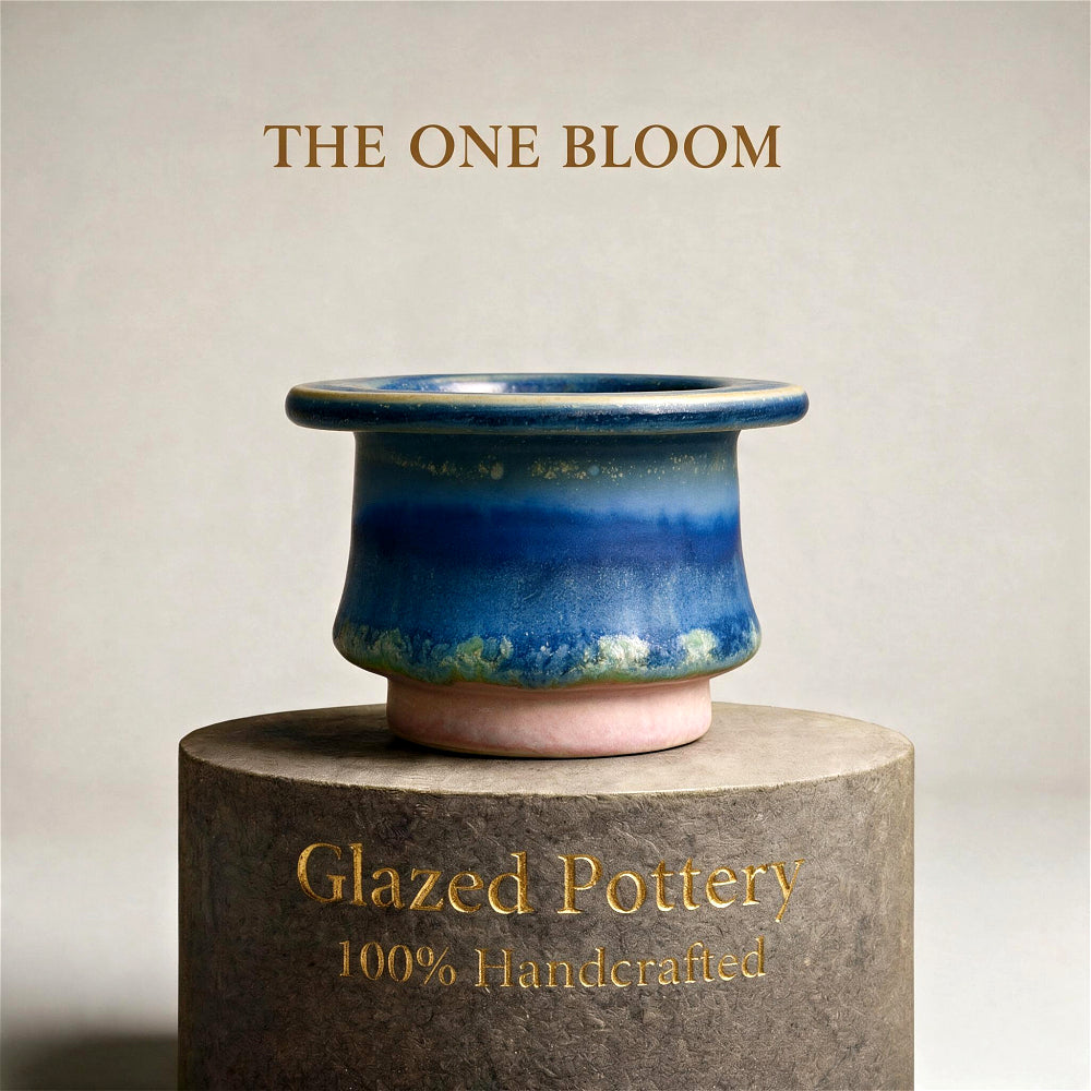 SC-0021 Unique Handmade Pottery Planter Pot - Pot Rim Diameter: 2.2"