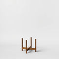 Rounded Hardwood Planter Stand