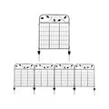 4 Pack Steel Foldable Garden Fence Floral Staked Trellis Panel Animal Barrier