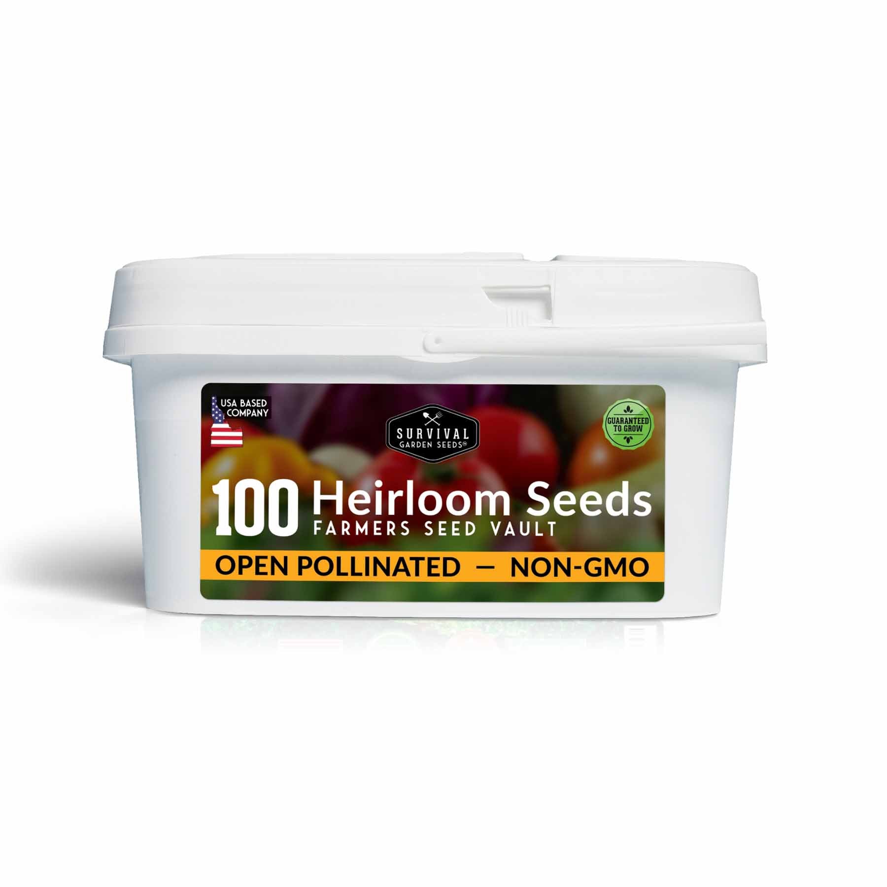 Complete Heirloom Survival Garden Seed Kit – 100 Non-GMO Packets