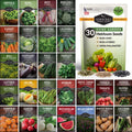 Family Home Garden Heirloom Seed Kit – 30 Non-GMO Varieties