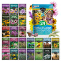 Native Habitat Seed Collection – 24 Native Wildflowers & Grasses for Pollinators, Meadows & Low-Maintenance Landscapes