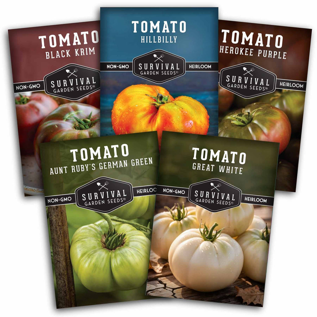 Colorful Tomato Seed Collection – Heirloom Rainbow Mix for Unique Flavors, Slicing & Summer Harvests