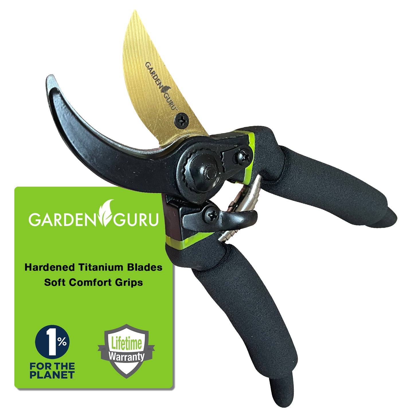 Titanium Soft Grip Garden Pruning Shears Clippers