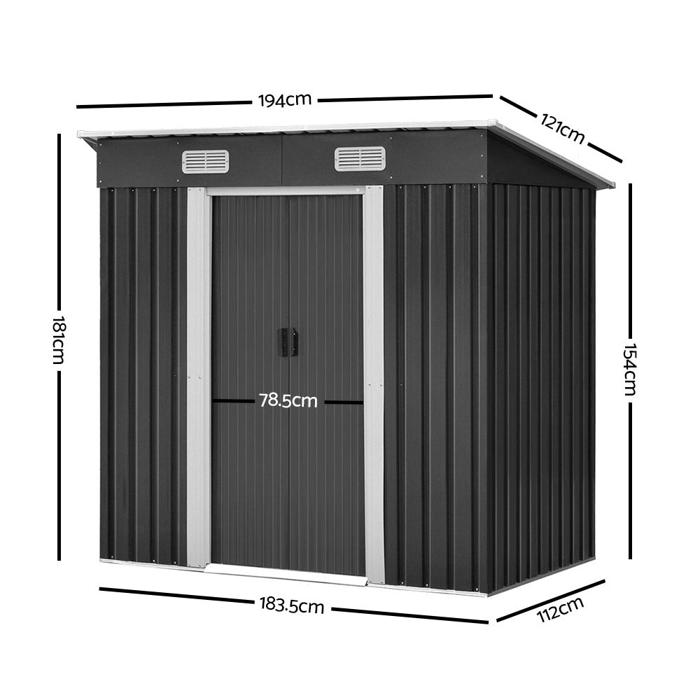 NNEDSZ Garden Shed Outdoor Storage Sheds Tool Workshop 1.94x1.21M