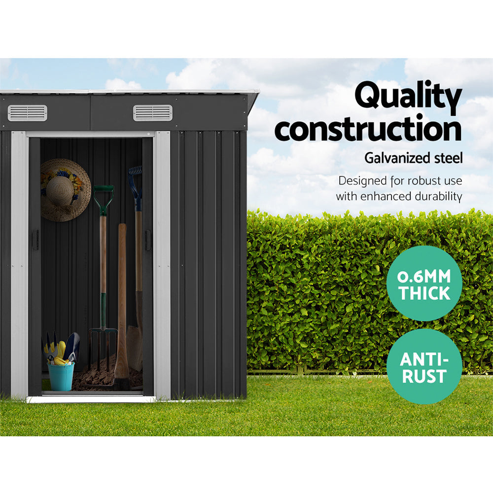 NNEDSZ Garden Shed Outdoor Storage Sheds Tool Workshop 1.94x1.21M with Base