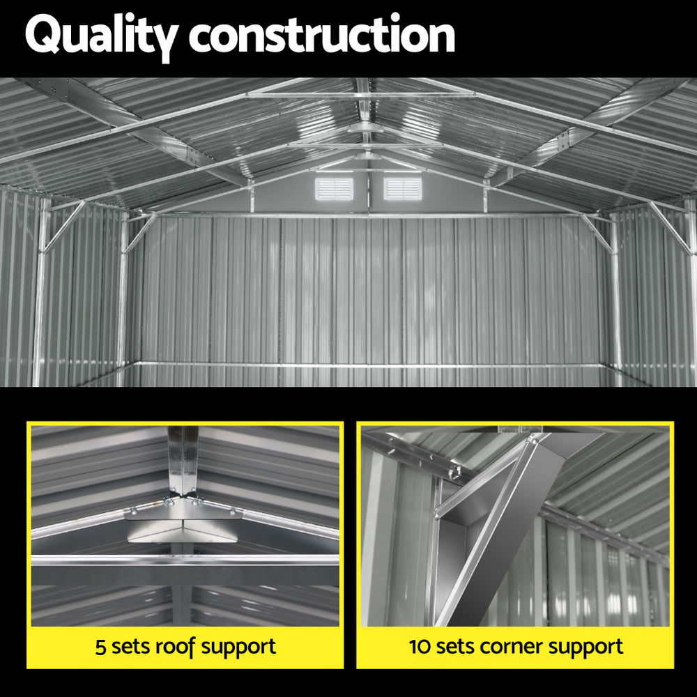 NNEDSZ Giantz Garden Shed Sheds Outdoor Storage 3x5.38M Tool Workshop House Shelter