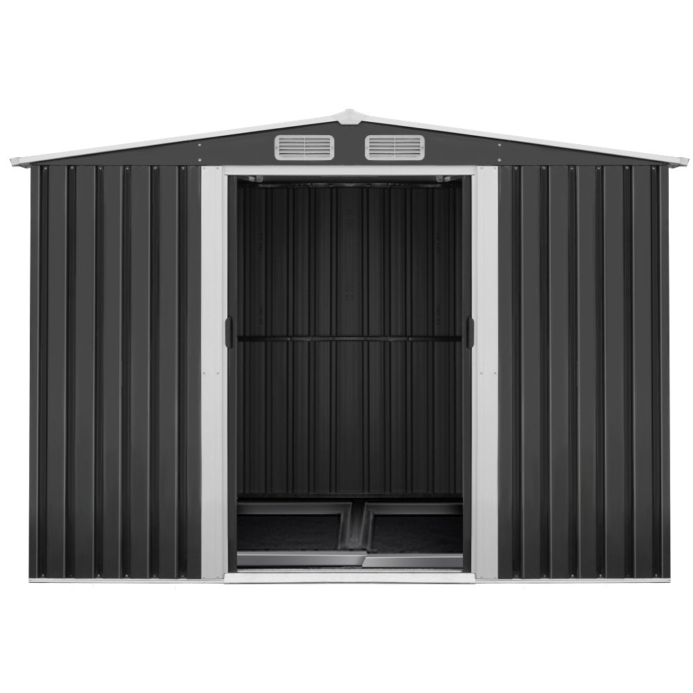 NNEDSZ Garden Shed Outdoor Storage Sheds Tool Workshop 2.6X3.89X2.02M with Base