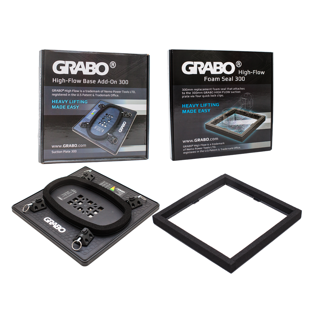 GRABO HighFlow Suction Plate 300 and Foam Seal Kit, 150 lb