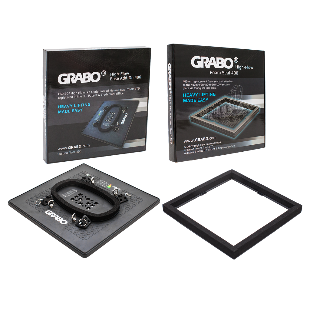 GRABO HighFlow Suction Plate 400 and Foam Seal Kit, 242 lb