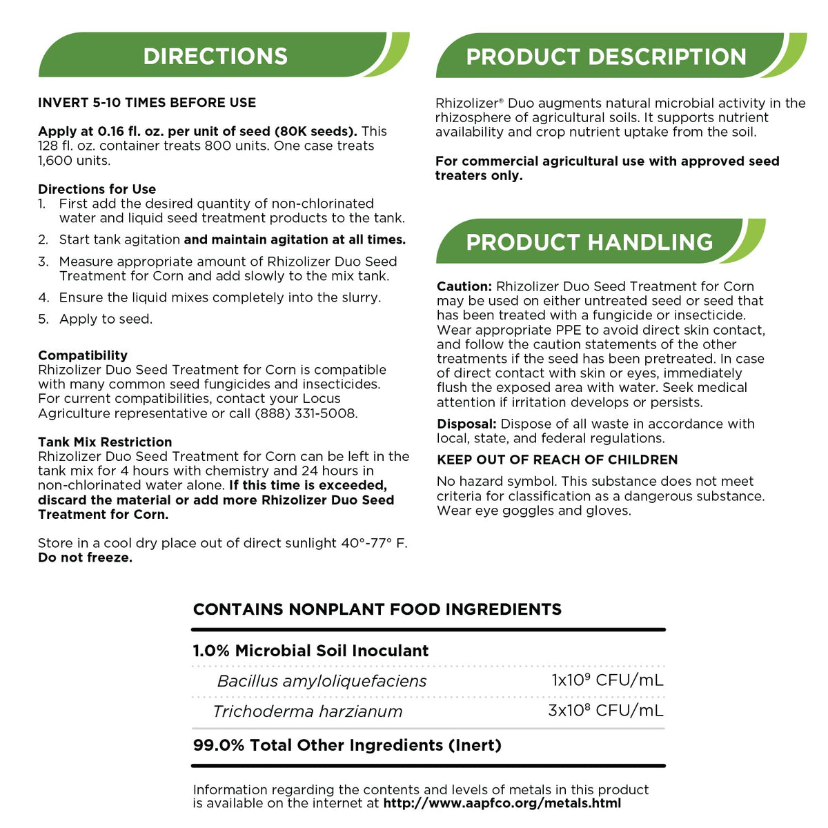 Rhizolizer Duo Seed Treatment for Corn