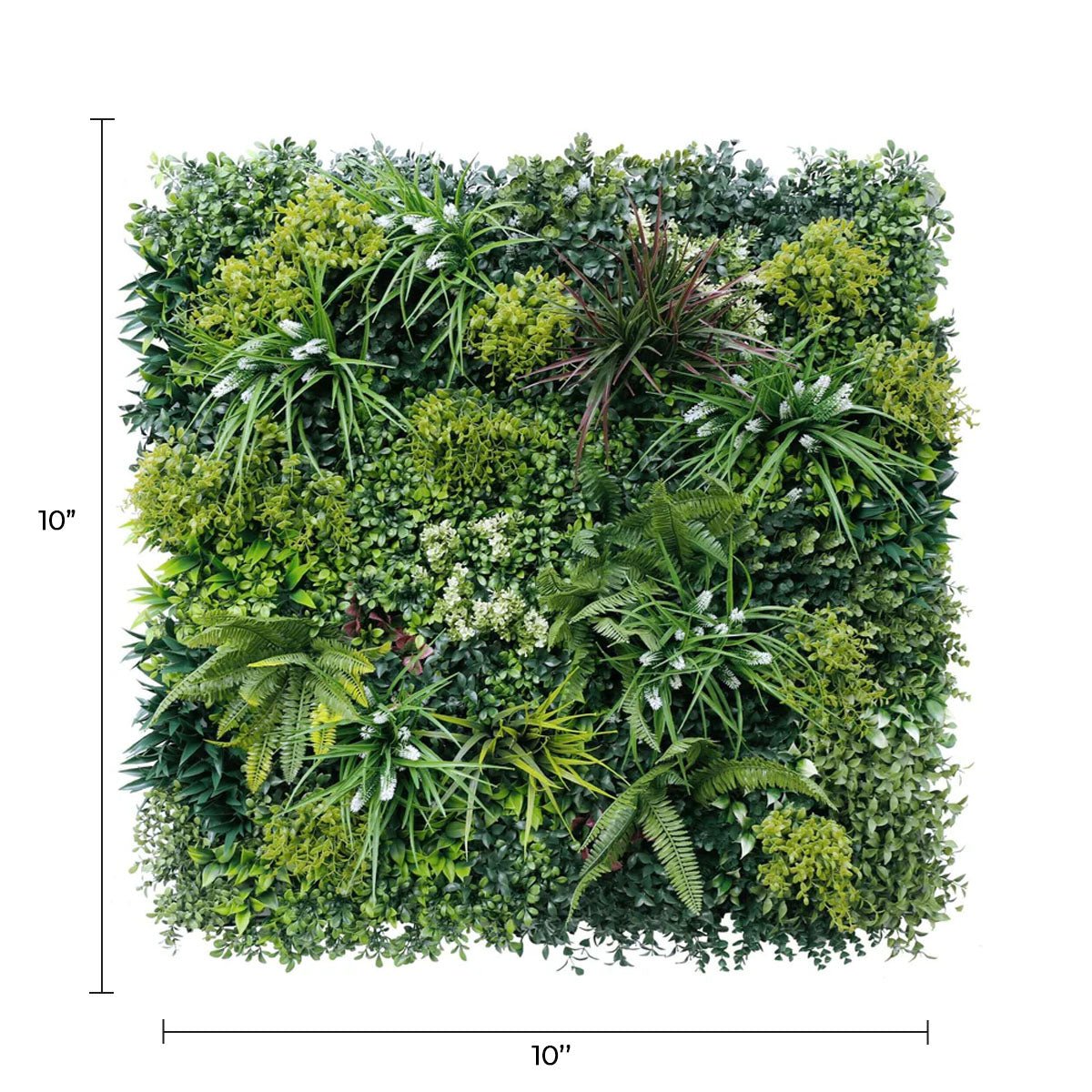 Sample Panel – Lush Spring Vertical Garden (Small Sample)