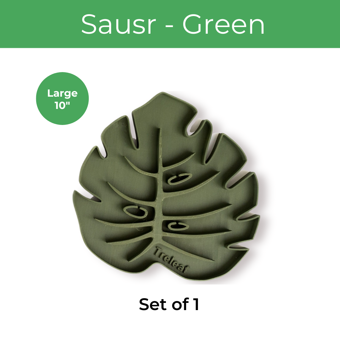 Tera™ Sausr™ - Leaf-shaped Pot Saucer - Drip tray for houseplants - Humidity tray