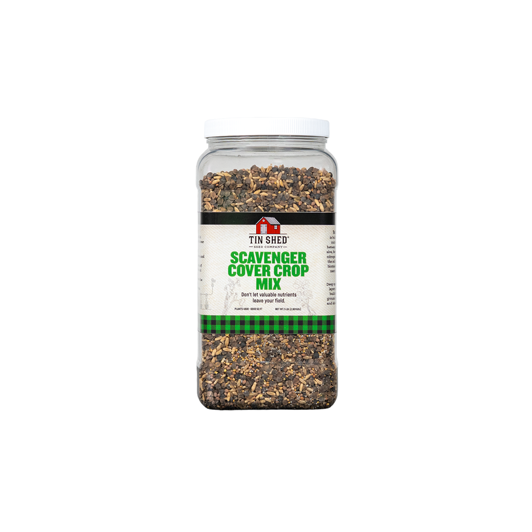 Scavenger Cover Crop Mix - 5 lb. - Covers 4,500–6,000 sq ft (0.10–0.14 acres)