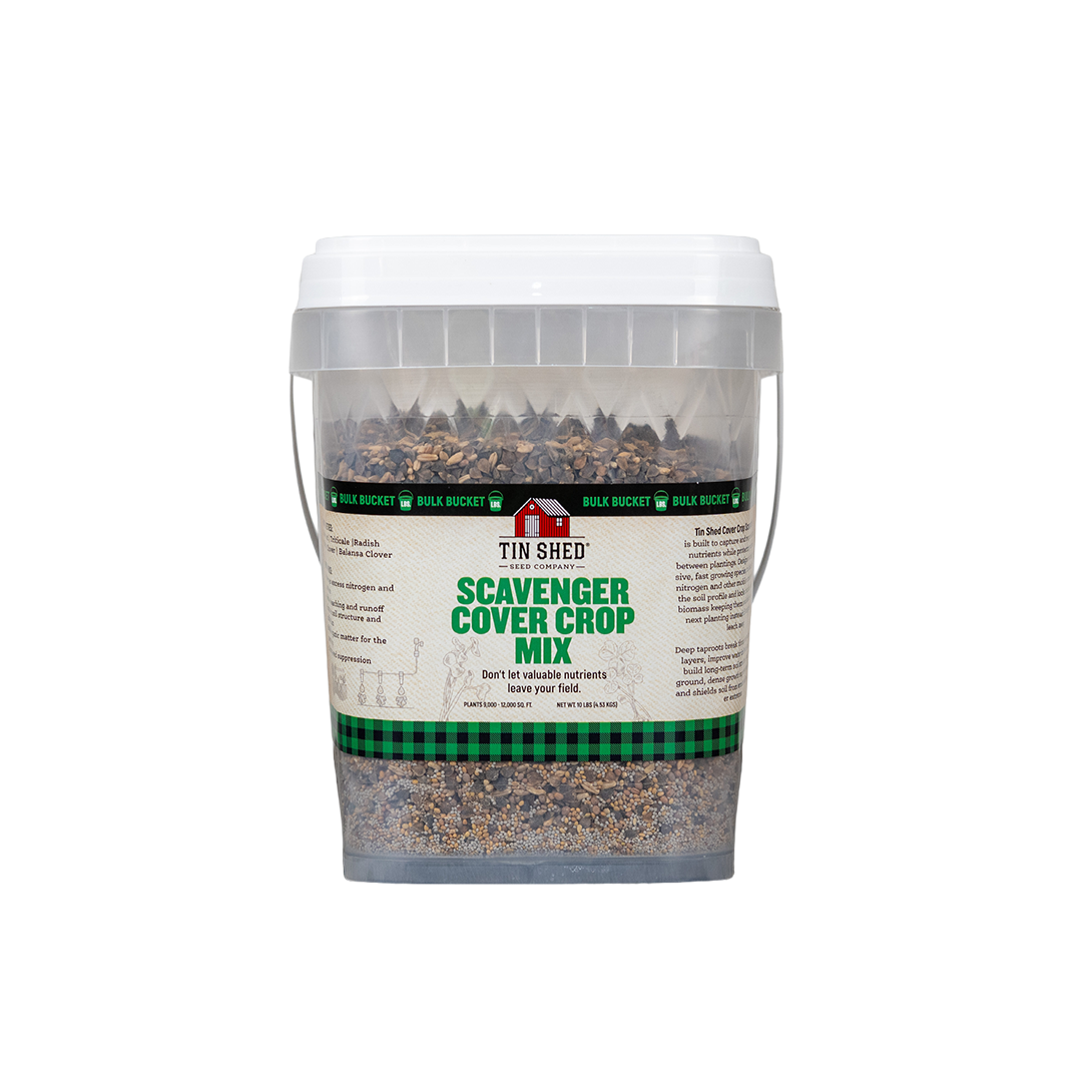 Scavenger Cover Crop Mix – 10 lb. - Covers 9000–12,000 sq ft (0.21–0.28 acres)