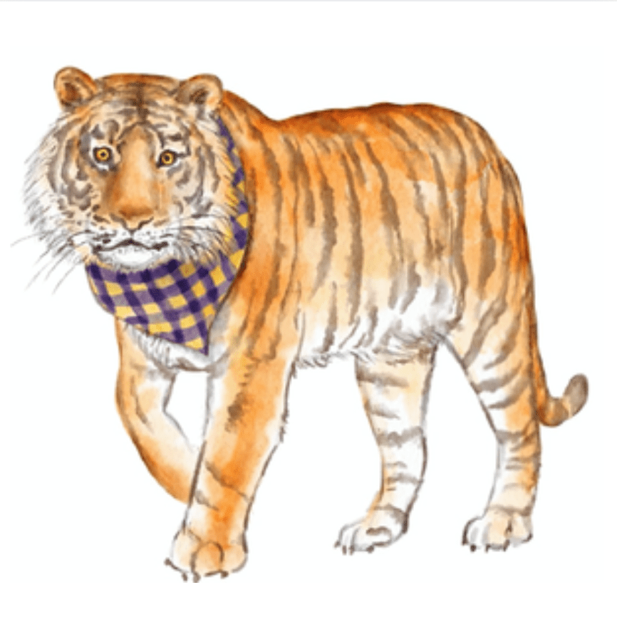Louisiana Tiger Garden Stake