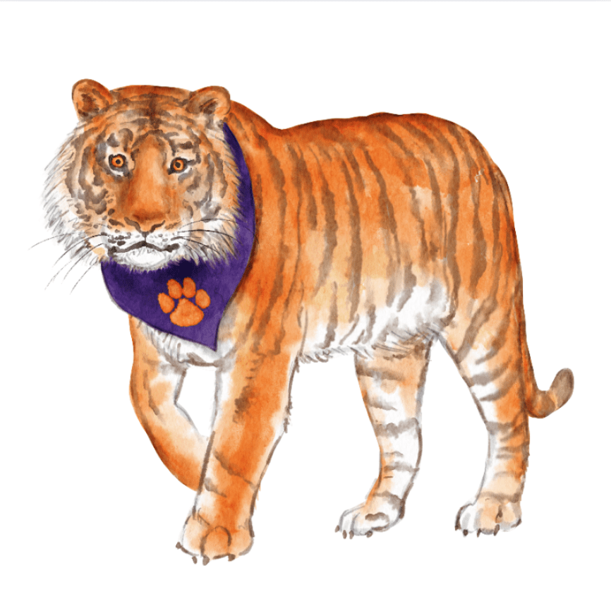 Palmetto Purple & Orange Tiger Garden Stake