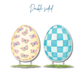 Butterfly Garden Egg Reversible Garden Stake