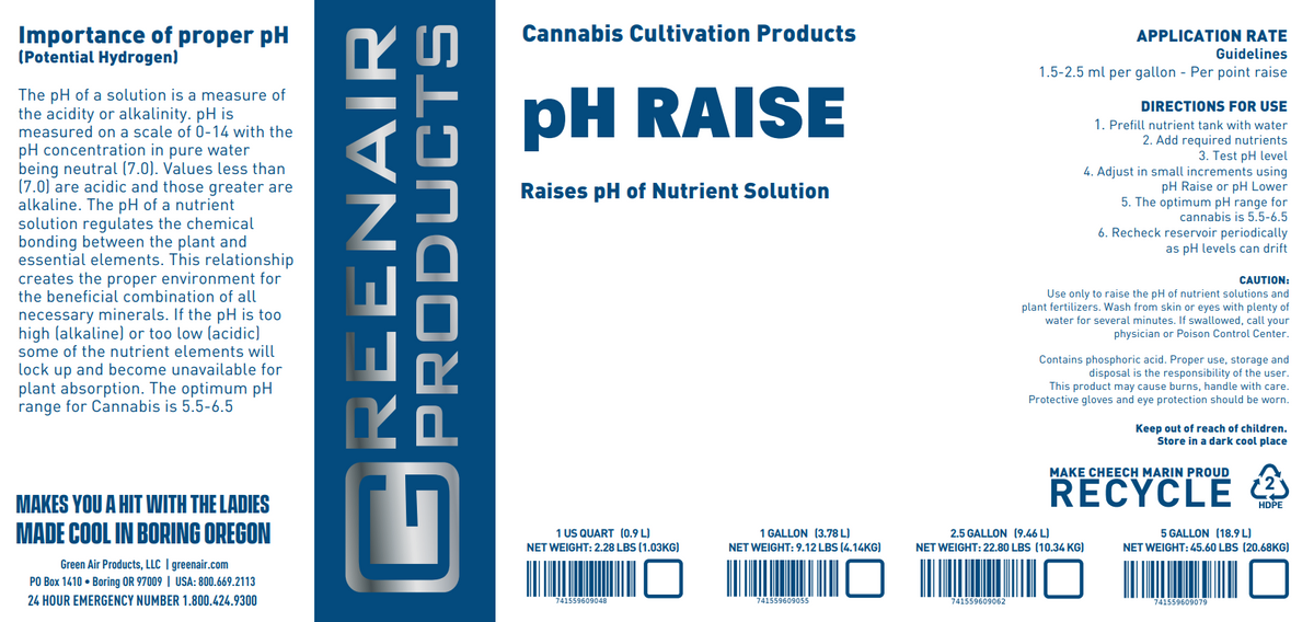 pH RAISE "standard strength"