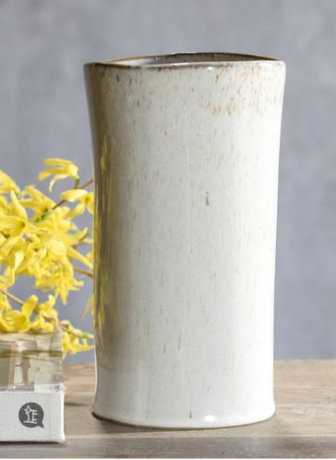 White Sand Ceramic Vase, 2 Size Options