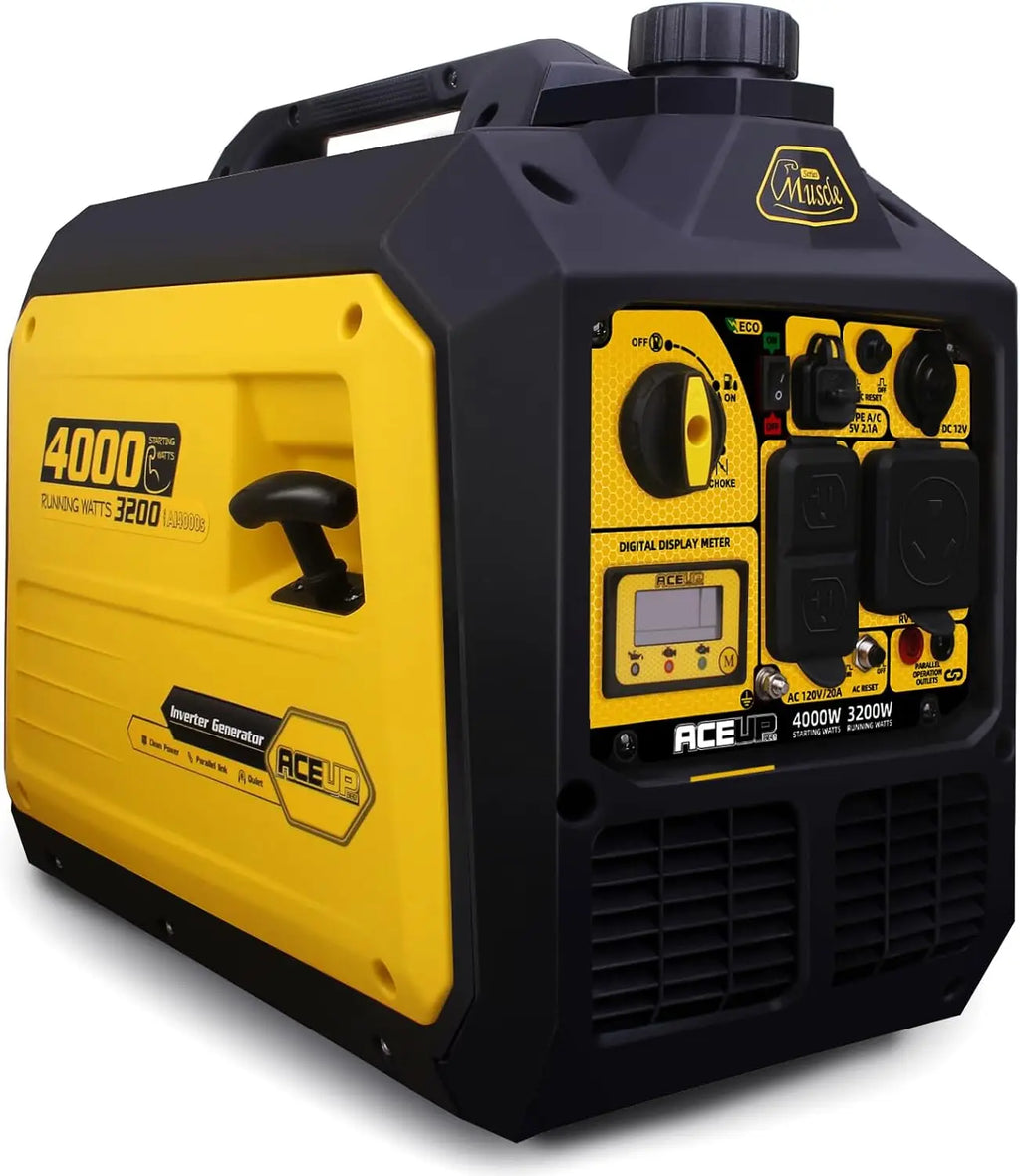 4000W Quiet Inverter Generator Gas Portable RV Ready Home Backup EPA