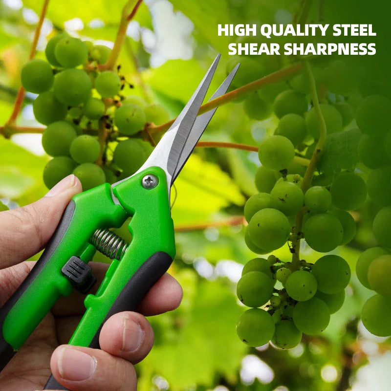 AIRAJ Garden Scissors | Non-Slip, Labor-Saving Pruning Shears for Branches, Flowers, and Vegetables