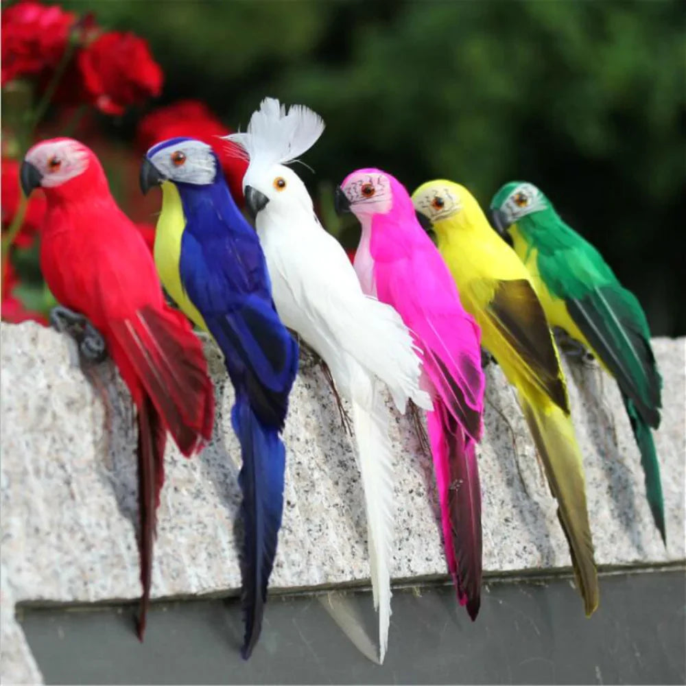 Decorative Feather Parrot Ornament – 25 cm or 35 cm