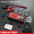 GOOLOO 4000A 12V Charger External Battery Booster 24000mah Car Jump Starter Car Battery PD100W Fast Charging Portable Power Bank