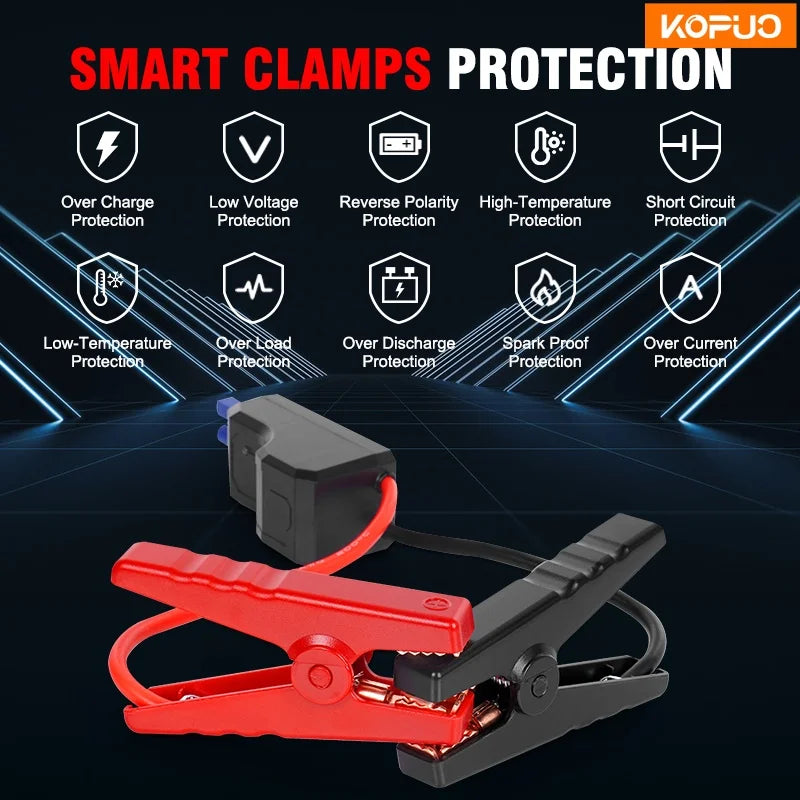 2000A Car Jump Starter with Air Compressor 150PSI Tire Inflator Power Bank