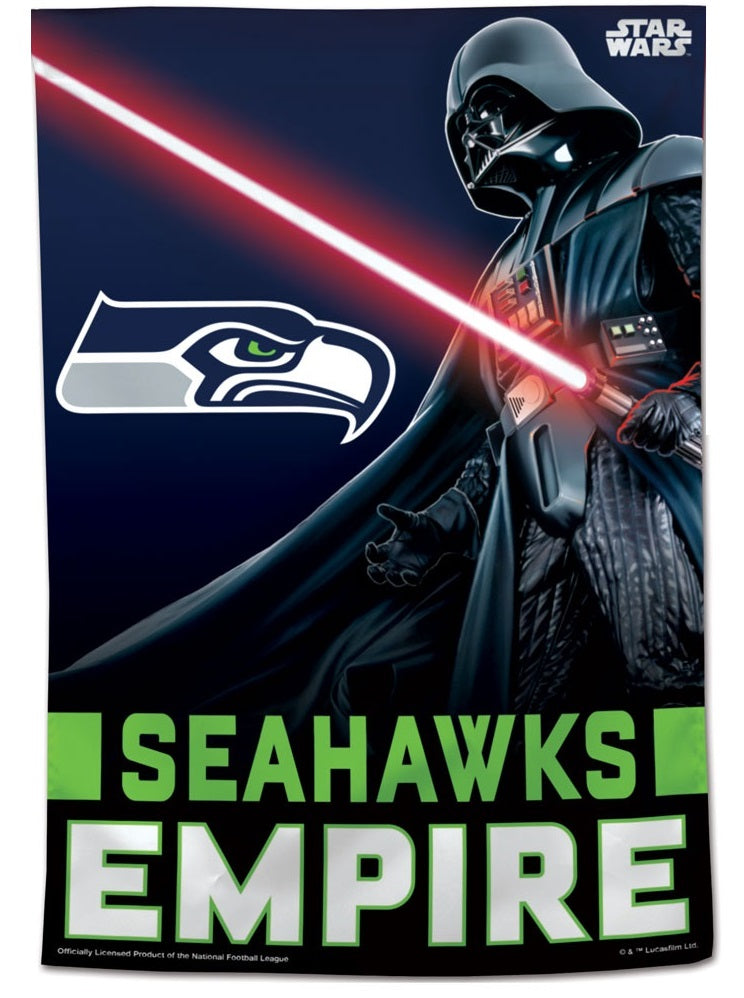 Seattle Seahawks Empire Banner Star Wars