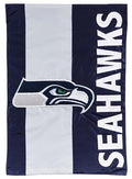 Seattle Seahawks Garden Flag 2 Sided Applique Logo
