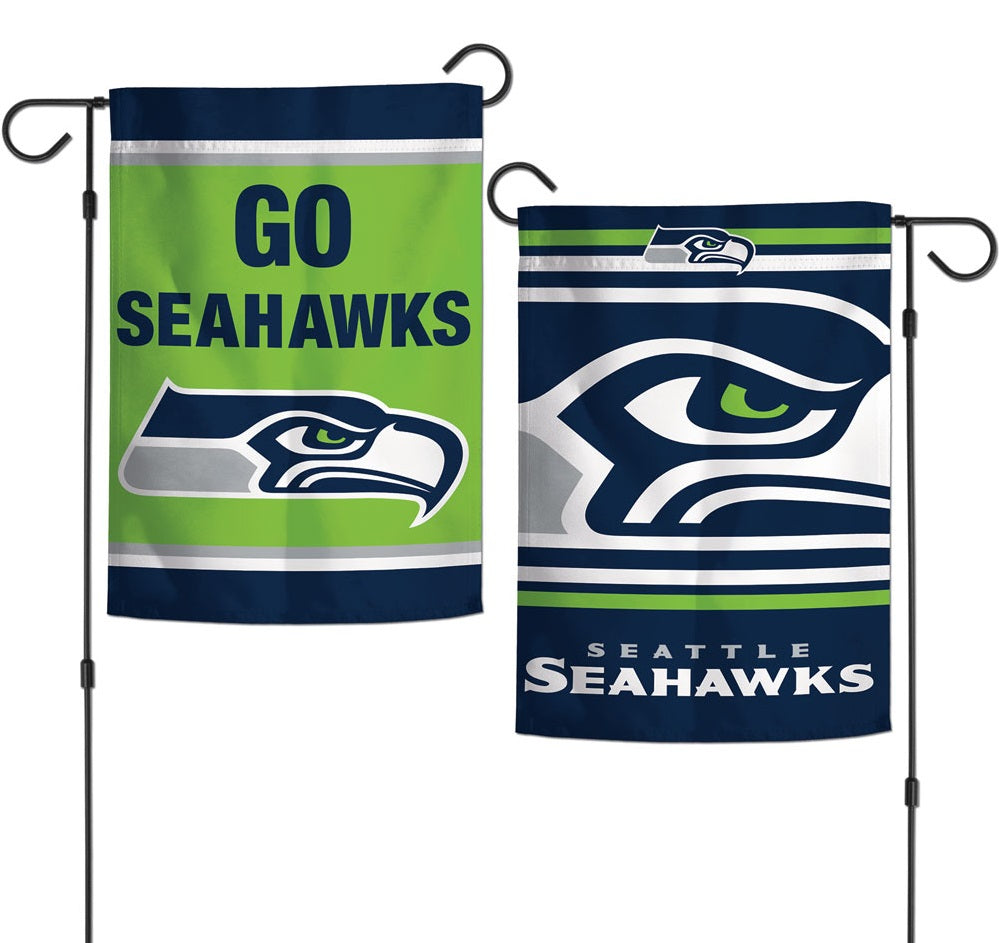 Seattle Seahawks Garden Flag 2 Sided Go Seahawks
