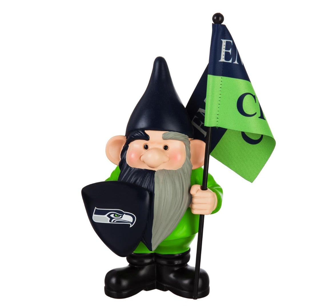 Seattle Seahawks Gnome with Flag