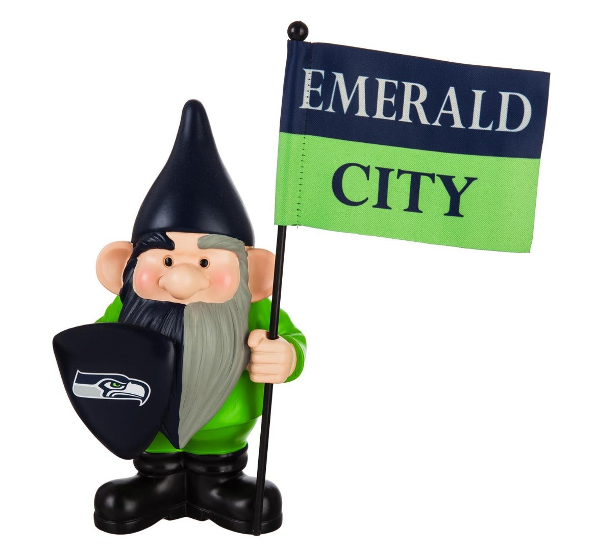 Seattle Seahawks Gnome with Flag