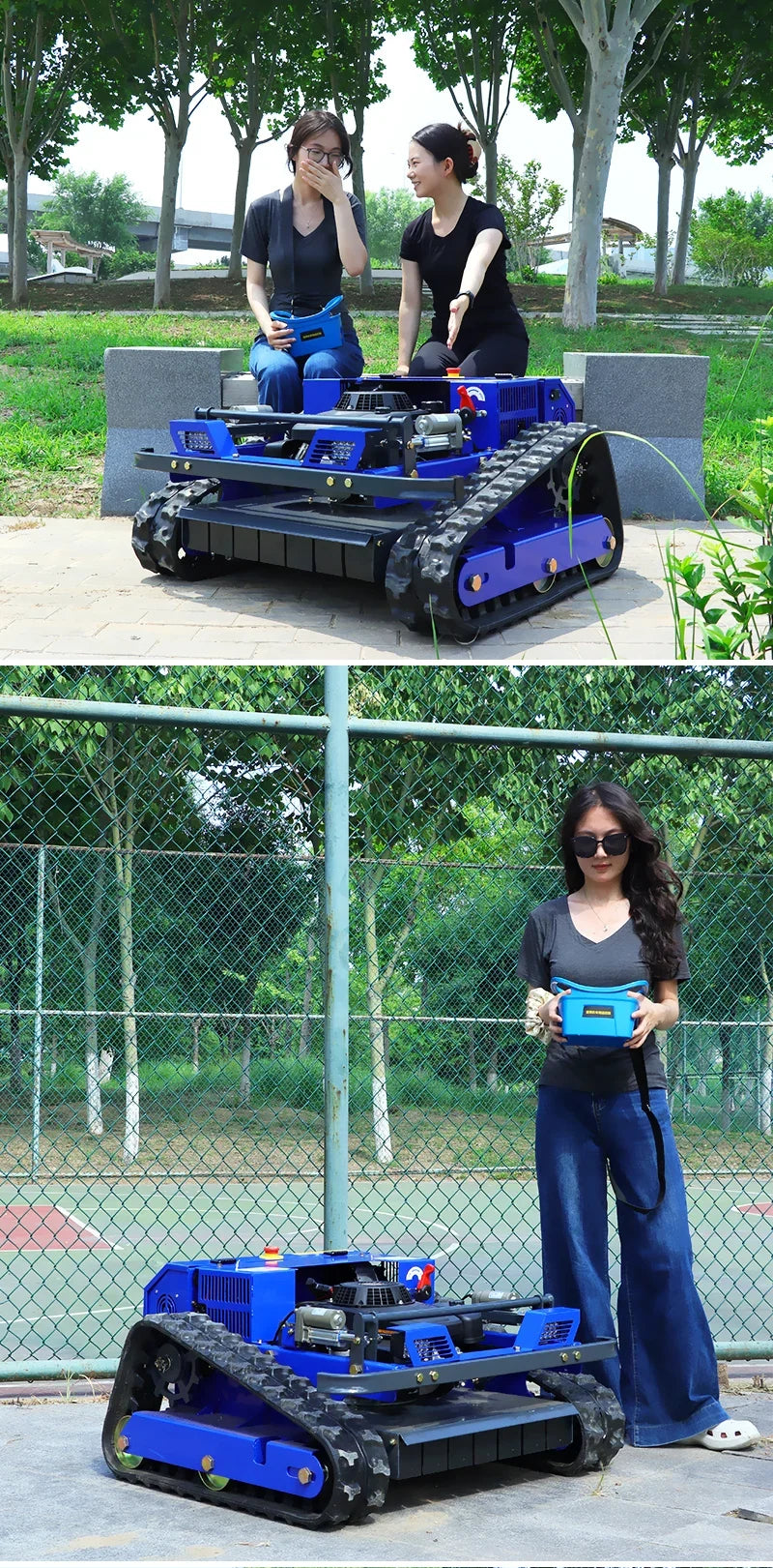 Self-Propelled Remote-Control Lawn Mower – 550mm for Small Gardens
