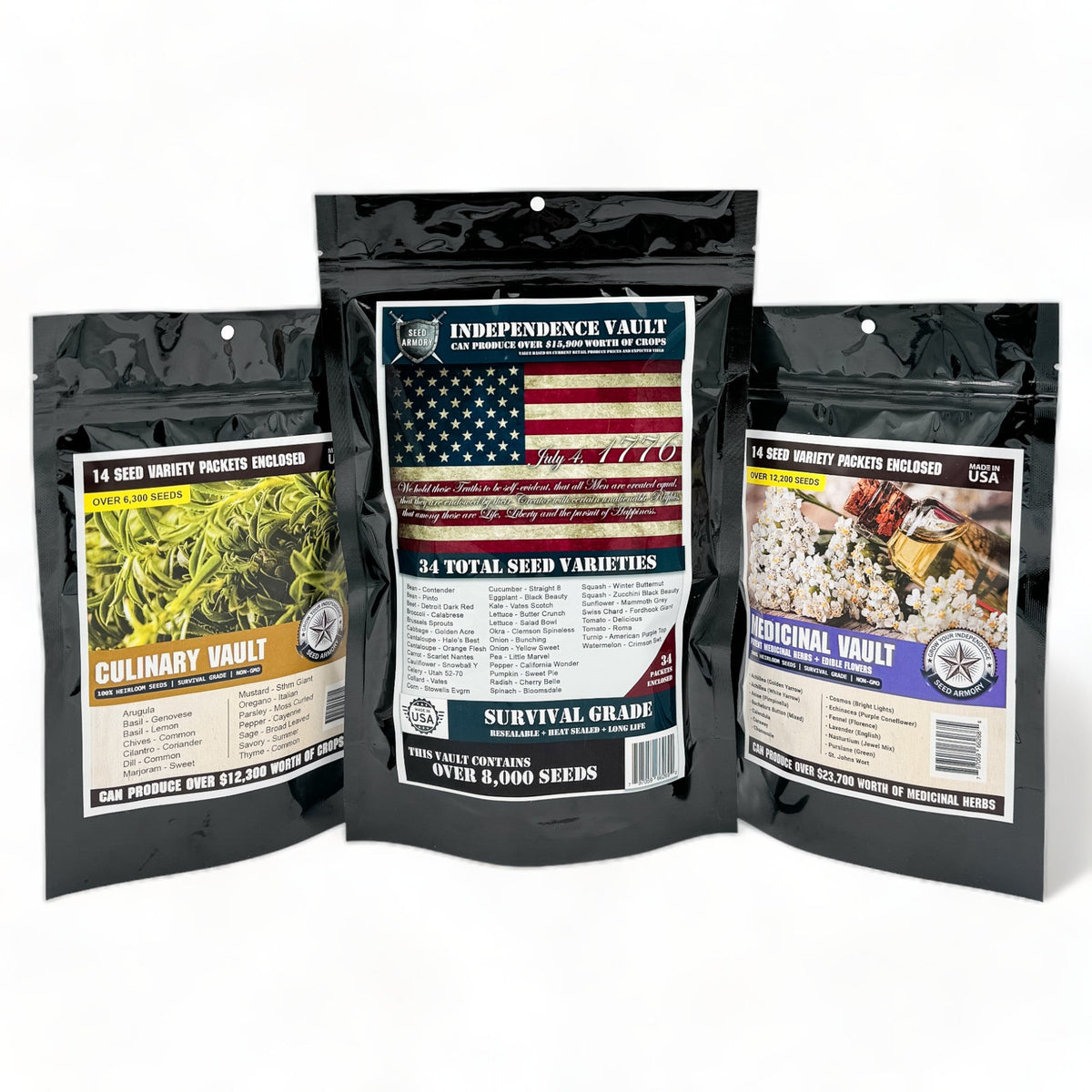 Independence Super Kit Seed Vault- 62 Varieties