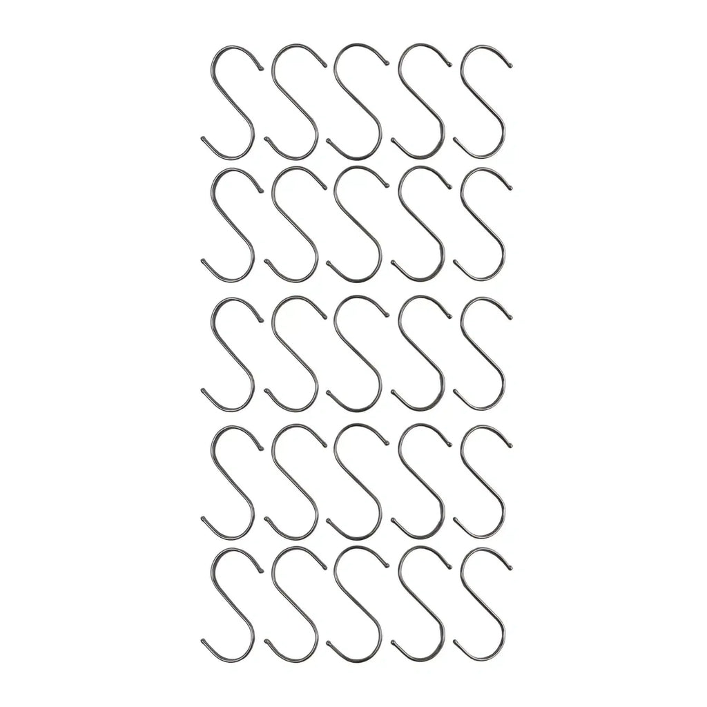 Stainless Steel S Hooks 4.72×2.36in – 25 Pieces