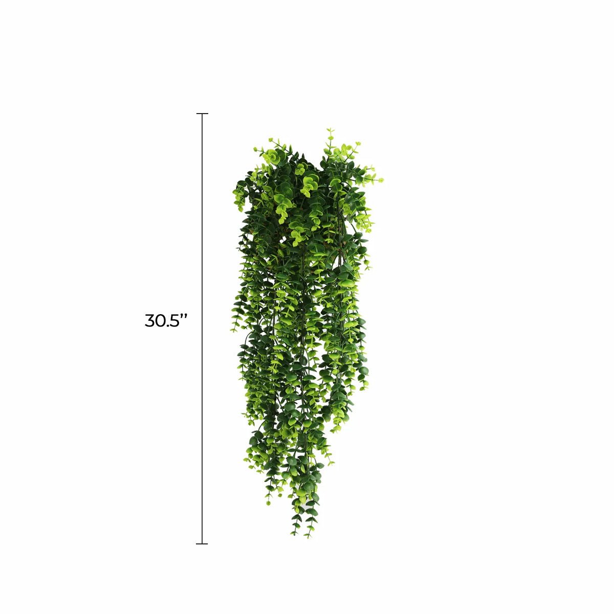 Lush Green Eucalyptus Garland Artificial Hanging Bush 7.1×30.5in – NFPA 701 Certified – UV Resistant