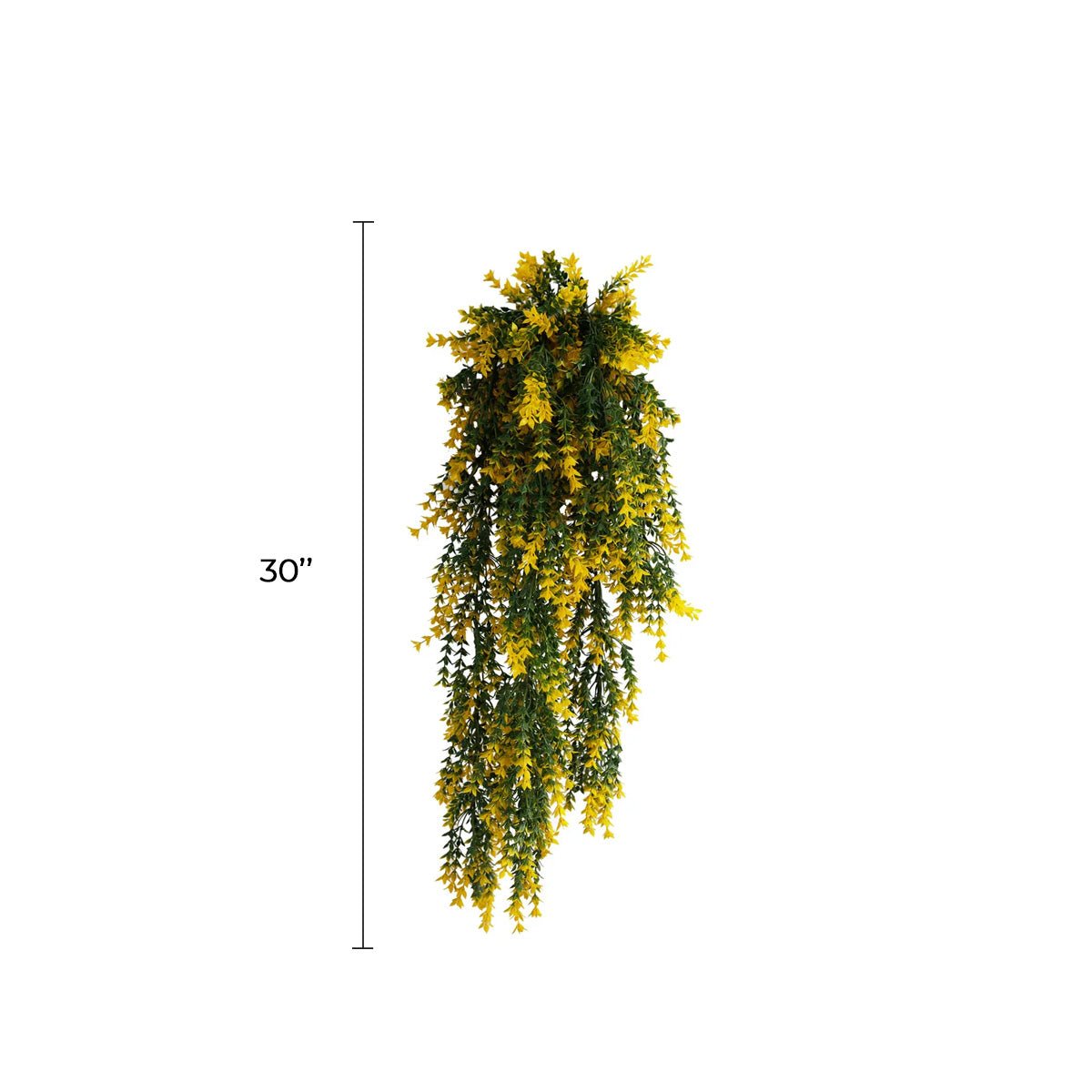 Yellow and Green Willow Leaf Garland Artificial Hanging Bush  7.1×30in – NFPA 701 Certified – UV Resistant